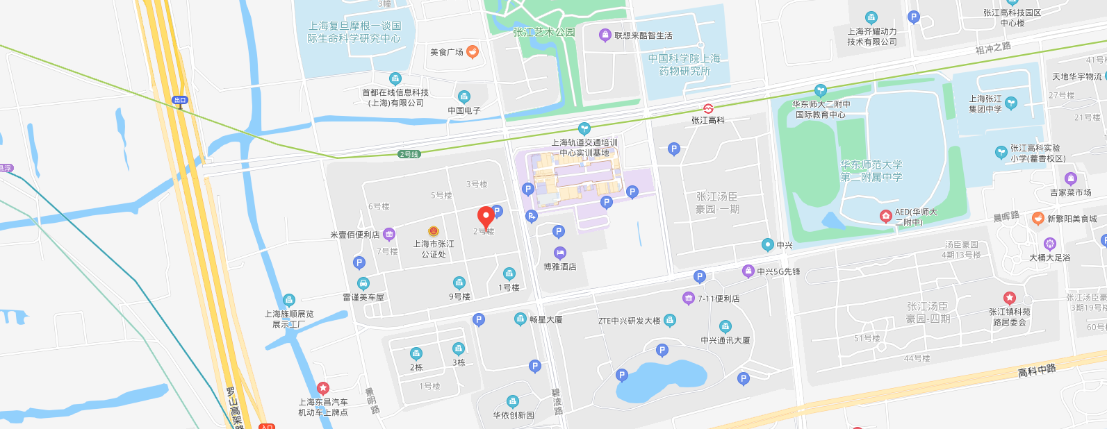 上海市浦东新区碧波路690号3号楼2楼
